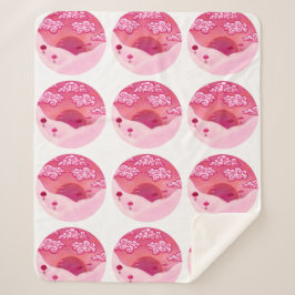 Manta Sherpa Colas y nubes de bonito