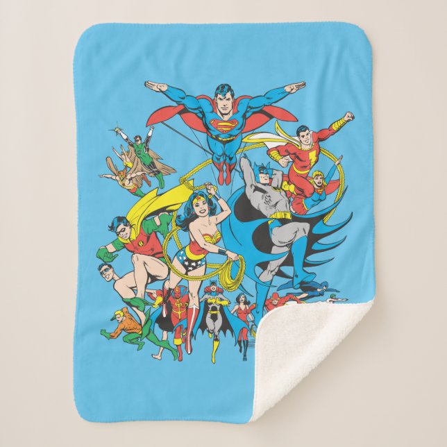Manta Sherpa Colección Super Powers™ 4 (Anverso)
