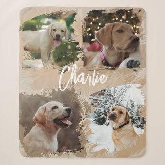 Manta Sherpa Colgajo de fotos personalizadas de mascotas Recuer
