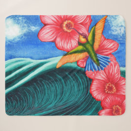 Manta Sherpa Colibrí Océano