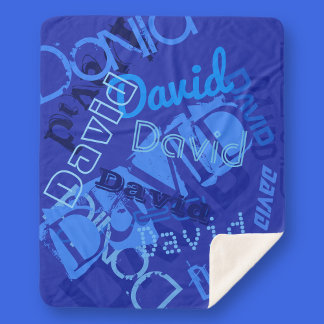 Manta Sherpa Collage de cualquier nombre de Guay