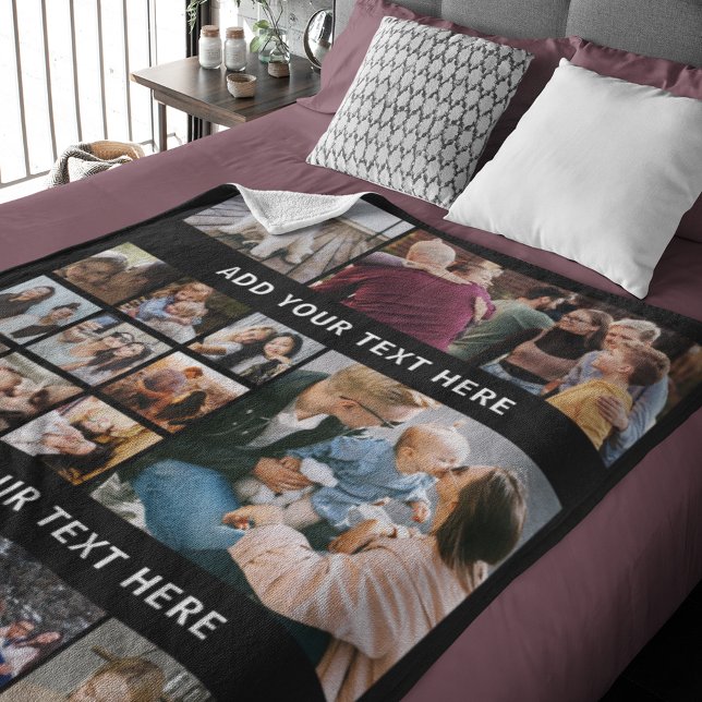 Manta Sherpa Collage de fotos familiar 15 (Subido por el creador)