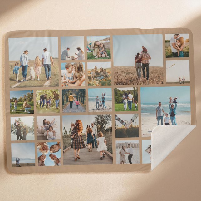 Manta Sherpa Collage de fotos moderno 23 (Subido por el creador)