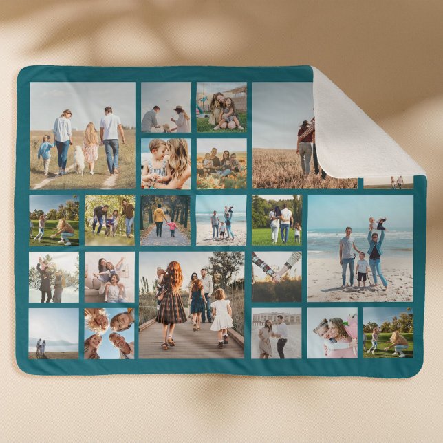 Manta Sherpa Collage de fotos moderno 23 (Subido por el creador)