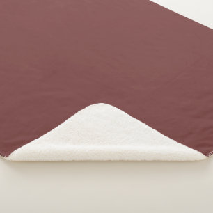 Manta Sherpa Color de tendencia - Funda Sherpa de Mahogany Brow