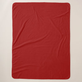 Manta Sherpa Color sólido rojo Crimson
