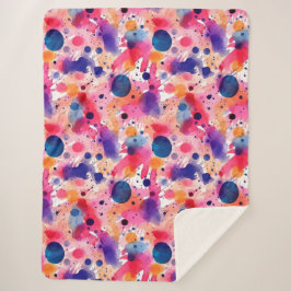 Manta Sherpa Colores de agua