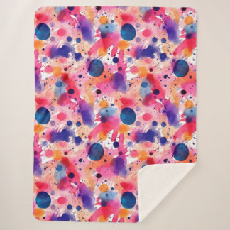 Manta Sherpa Colores de agua