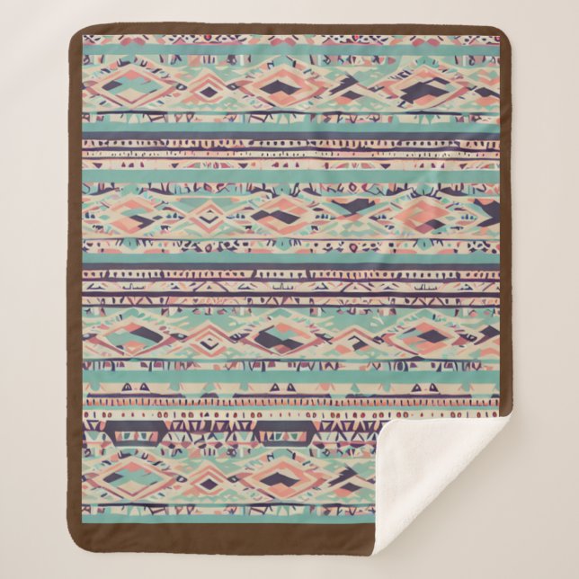 Manta Sherpa Colores de caída (Anverso)