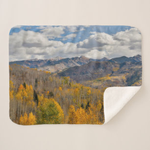 Manta Sherpa Colores de otoño de Aspens y robles Keebler Pass