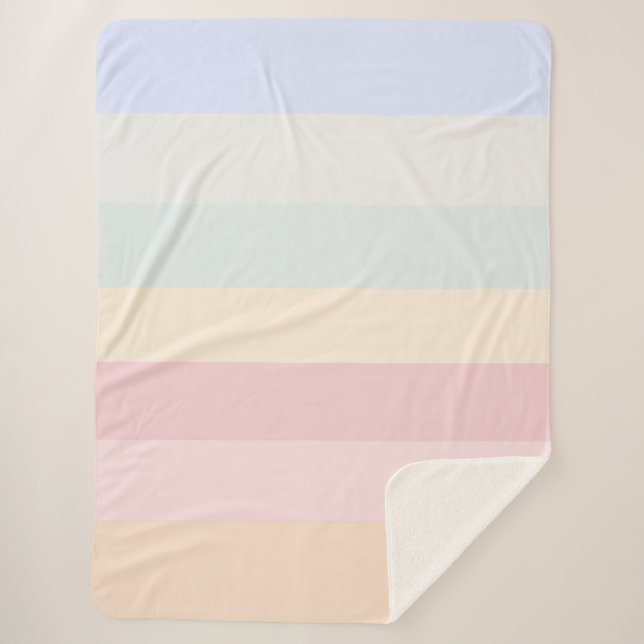 Manta Sherpa Colores Suaves  (Anverso)