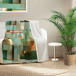 Manta Sherpa Colorful Abstract Modern Art Pattern