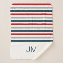 Coloridas franjas navales horizontales