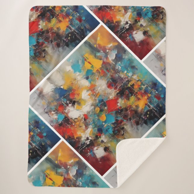 Manta Sherpa Colorido (Anverso)