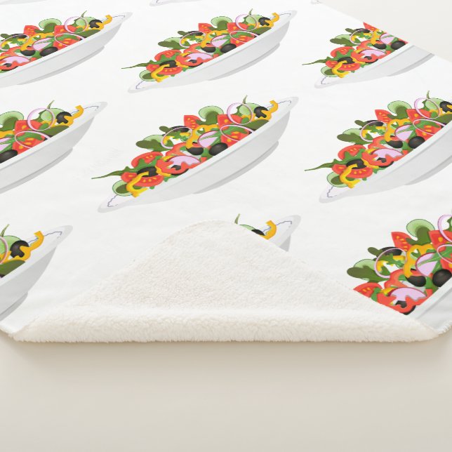 Manta Sherpa Coma más plantas con letras de motivación de ensal (3/4)