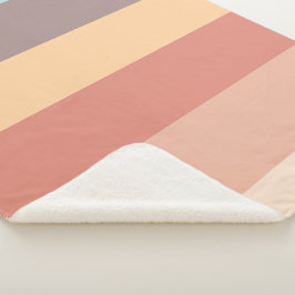 Manta Sherpa Combinación de colores pastel de otoño