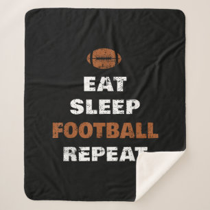 Manta Sherpa Come Fútbol Duerme Repite Ama Fútbol Vintage Gi