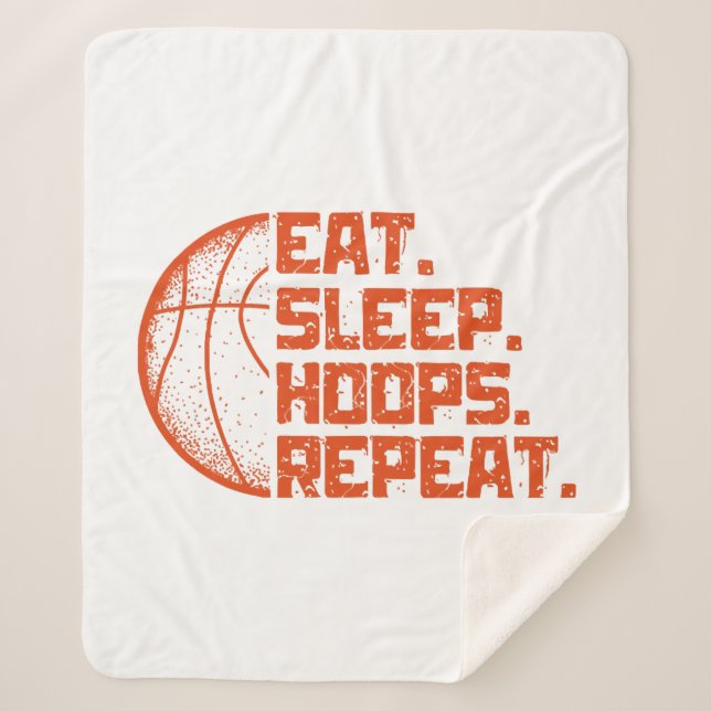 Manta Sherpa Comer aros dormidos repetir citas divertidas del b (Anverso)