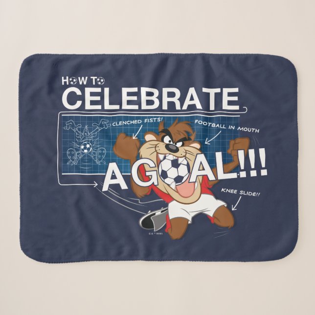 Manta Sherpa Cómo celebrar un gol con TAZ™ (Anverso (horizontal))