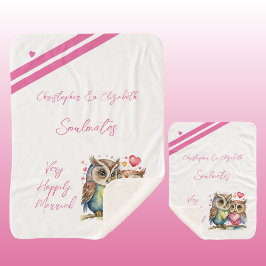 Manta Sherpa Compañeros de almas de esposa regalo de aniversari