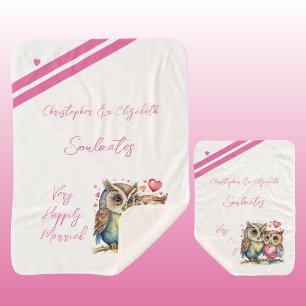 Manta Sherpa Compañeros de almas de esposa regalo de aniversari