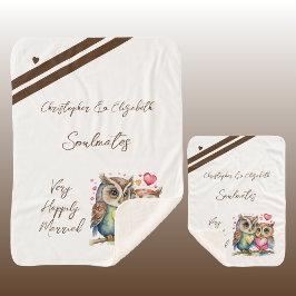 Manta Sherpa Compañeros de almas de marido lindo regalo de aniv