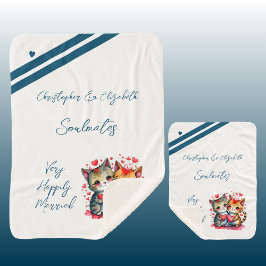 Manta Sherpa Compañeros de concusión amorosos lindo regalo de a