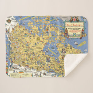 Manta Sherpa Compañía de la bahía del Hudson - mapa de Canad