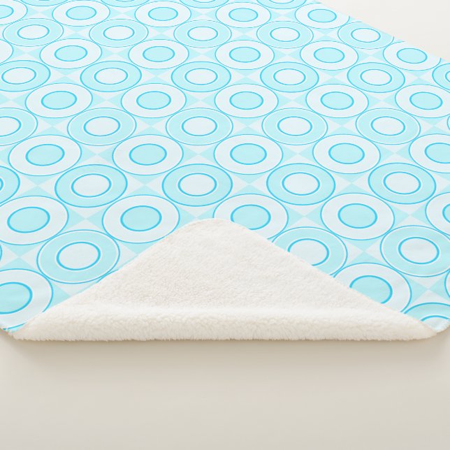 Manta Sherpa Comprobación de donut azul para bebés (3/4)