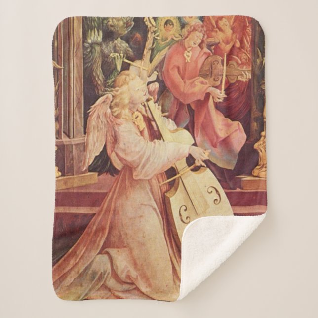 Manta Sherpa Concierto de ángeles (Anverso)