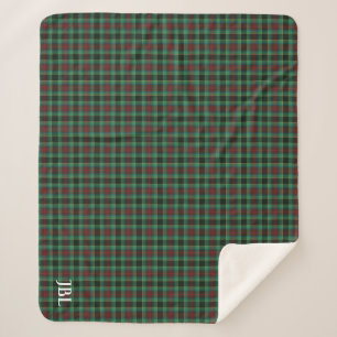 Manta Sherpa Condado de Waterford Tartan Monogram