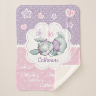 Manta Sherpa Conejito conocido de encargo adorable el dormir