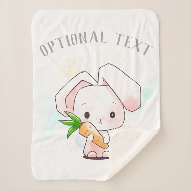 Manta Sherpa Conejito dulce (Anverso)