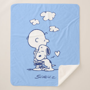 Manta Sherpa Confort y seguridad Charlie y Snoopy Hug