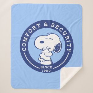 Manta Sherpa Confort y seguridad   Snoopy & Woodstock Hug