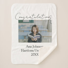 Manta Sherpa Congratulations photo graduate name university yea