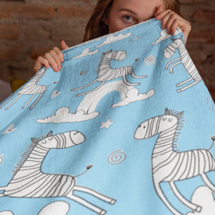 Manta Sherpa Conjunto de línea de animal cebra