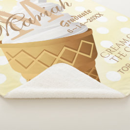 Manta Sherpa Cono de helado de vainilla de dispensador automáti
