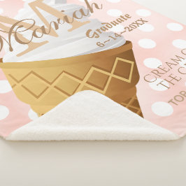 Manta Sherpa Cono de helado de vainilla de Soft Serve