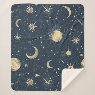 Manta Sherpa Constelación celeste - Noche estrellada (3)