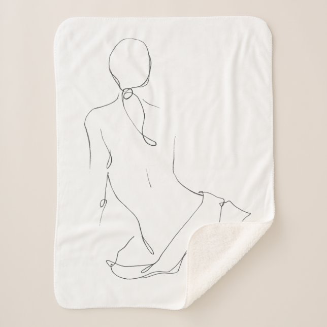 Manta Sherpa Contorno gestual (Anverso)