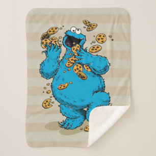 Manta Sherpa Cookie Monster Crazy Cookies