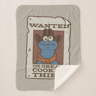 Manta Sherpa Cookie Monster Poster deseado