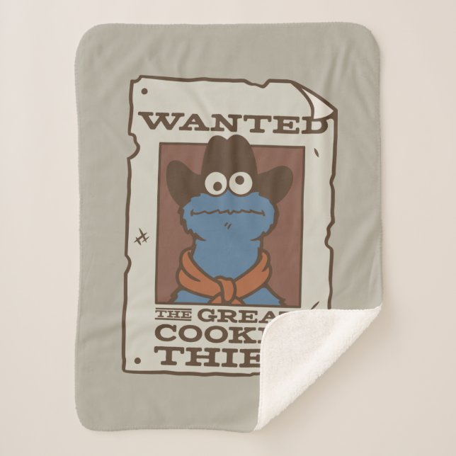 Manta Sherpa Cookie Monster | Poster deseado (Anverso)
