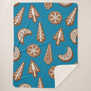 Manta Sherpa cookies de los navidades
