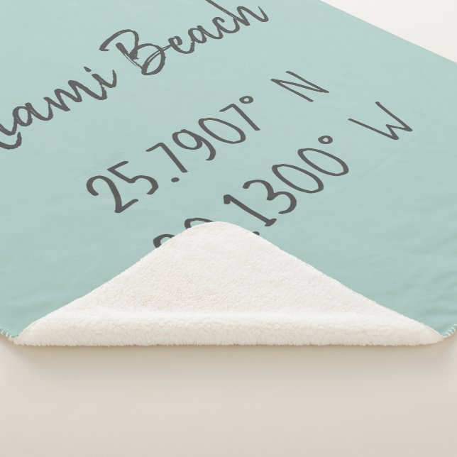 Manta Sherpa Coordenadas GPS caseras Longitud Latitude Miami (3/4)