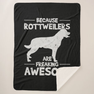 Manta Sherpa Copia de camiseta de Rottweiler