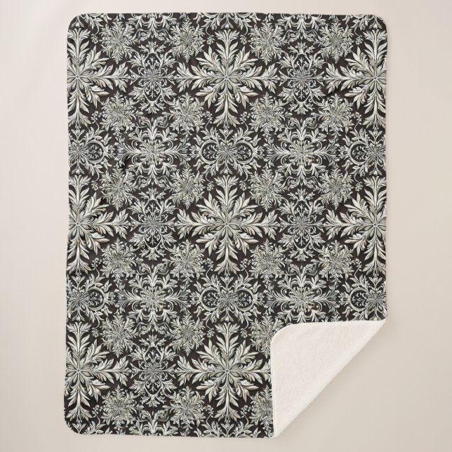 Manta Sherpa Copos de nieve cortos (Anverso)