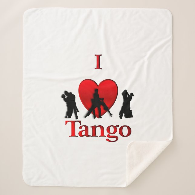 Manta Sherpa Corazón del tango (Anverso)