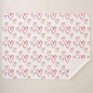 Manta Sherpa Corazones
